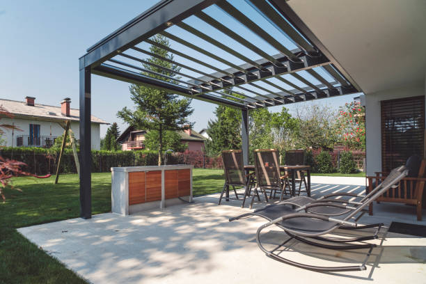 pergola in the sunshine