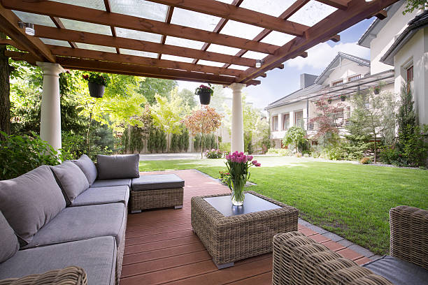 picture of verandah with modern garden furniture